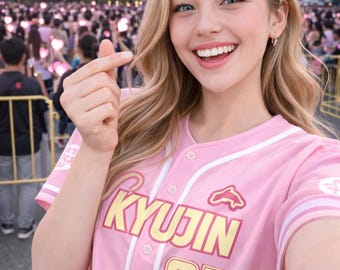 パーソナライズされた野球ジャージ、NMIXX Kpopコンサート野球ジャージ、ファン向けNMIXXジャージ、NSWERへのギフト