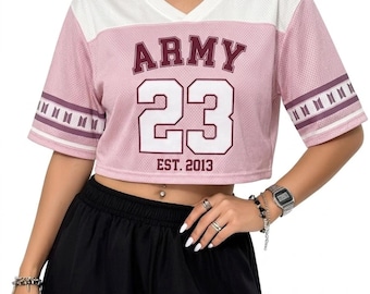 パーソナライズされたK-POPコンサートクロップトップジャージ｜パープルファンワールドツアー衣装