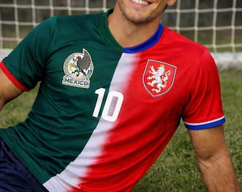 メキシコ代表ハーフ＆ハーフサッカーユニフォーム｜2026年ワールドカップサッカーユニフォーム｜サッカーファンへのギフト