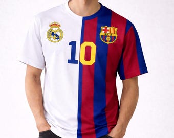 Custom Half Half World Cup 2026 Soccer Jersey | Personalized Soccer Jersey | Personalized Name, Number Tee | Streetwear Sports Shirt