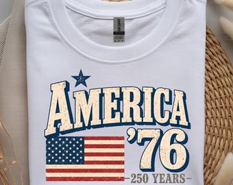 Camiseta a juego para la familia America 250, camiseta USA 250 Years, camiseta con la bandera estadounidense 1776-2026, camiseta patriótica del 4 de julio, regalo del Día de la Independencia