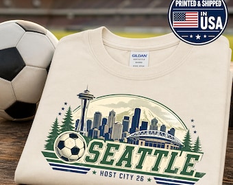 Host City 26 Soccer Shirt, Vintage City Fan Tee, Atlanta Boston Miami NY Seattle Dallas Houston Soccer Sweatshirt, Retro Match Day Apparel
