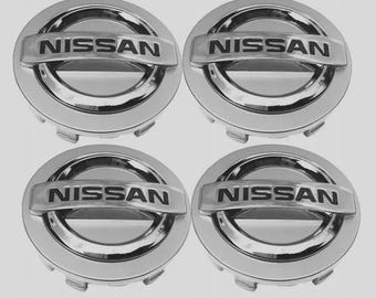 Set of 4 Silver Nissan Wheel Center Caps 54mm – Fits Altima, Maxima, Murano (40343AU51A)