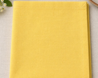 Mustard Yellow Cotton Napkins Set Handmade Dining Table Reusable Washable Kitchen Napkins Home Decor