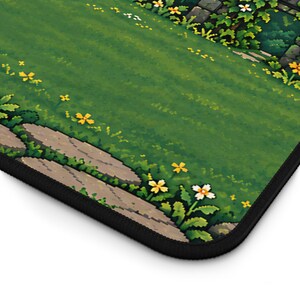 Commit Garden bureauonderlegger, Git programmeursmuismat, pixel art codeerwerkplek, cadeau voor software-engineers afbeelding 9