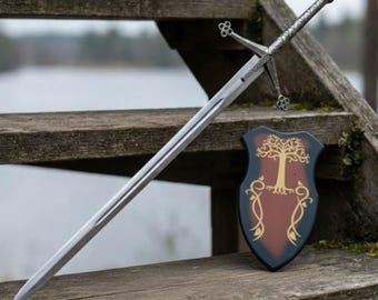 Hand Forged Claymore Sword Replica, Handmade Scottish Great Sword, Stainless Steel Medieval Display Sword, Fantasy Collectible, Wall Decor