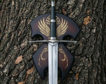 Aragorn Ranger Strider’s Medieval Sword, Custom Rings of Power Movie Sword Replica, Home Decoration Piece, Gift for Him, Cosplay Prop