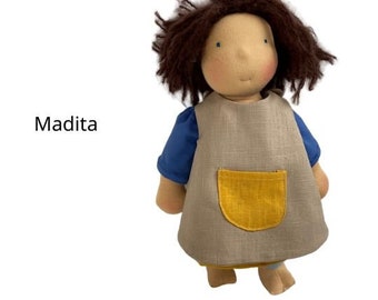 Madita  - Stoffpuppe nach Waldorf Art, ca. 33 cm