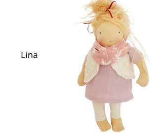 Lina - poupée de chiffon , ca. 33 cm