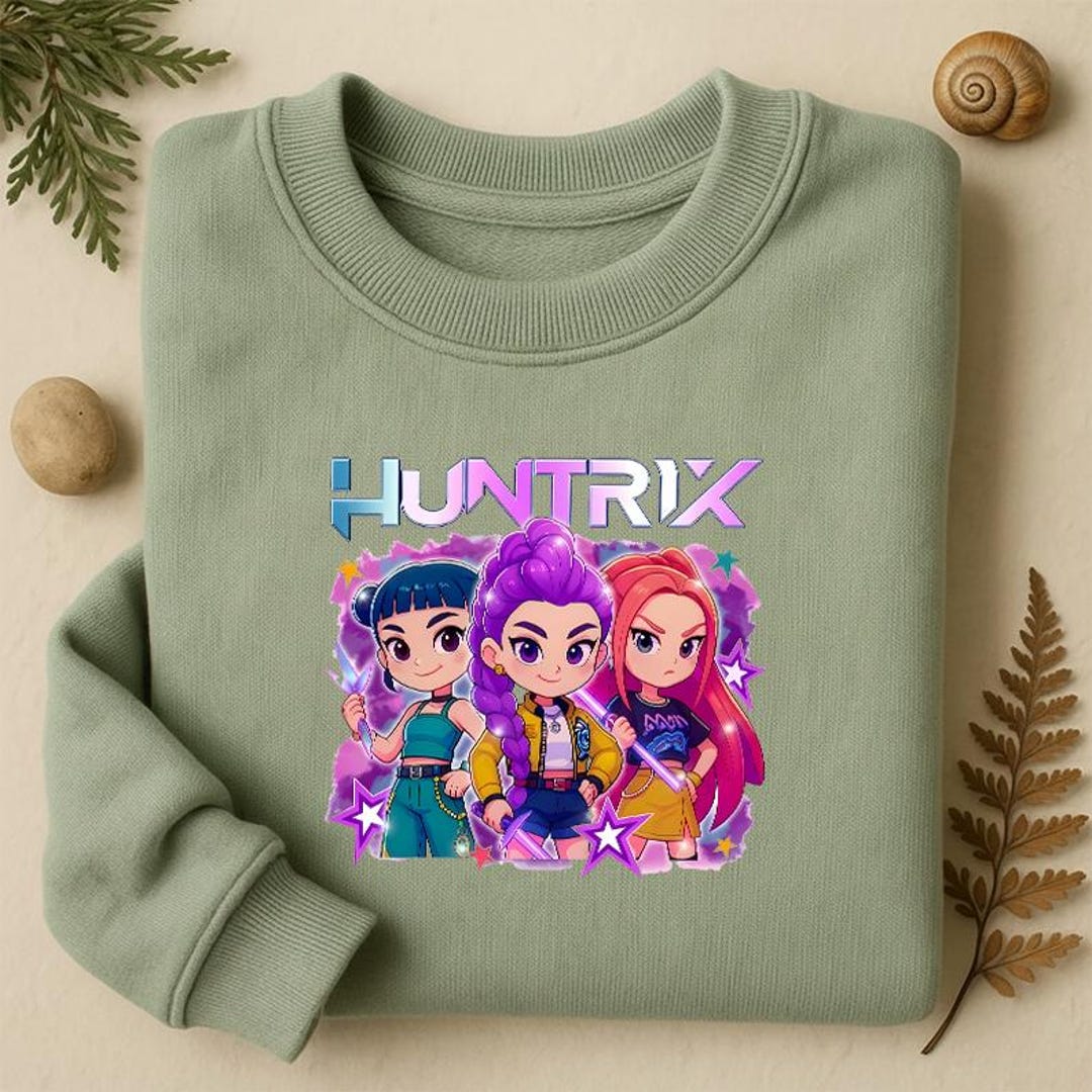 Huntrix Kpop Demon Hunter Girls PNG, Anime Squad Graphic (digital ...