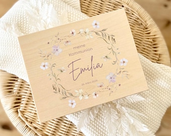 Personalized Communion Keepsake Box, Communion Keepsake Box for Girls and Boys, Wooden Communion Gift, Communion Gift for Godchild