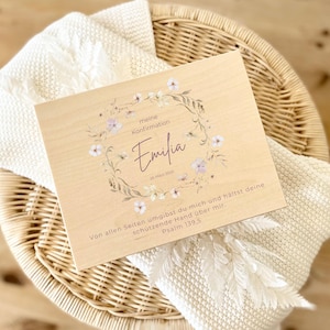 Konfirmation Erinnerungskiste personalisiert, Konfirmationsgeschenk Mädchen Junge, Erinnerungsbox Name Datum Geschenk Konfirmation Patenkind