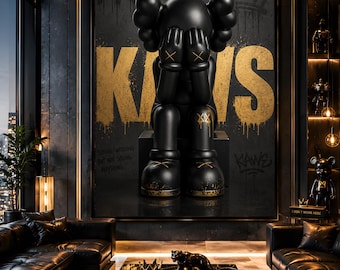 Kaws hypebeast art, graffiti Hypebeast, urban wall decor ( Digital Download)