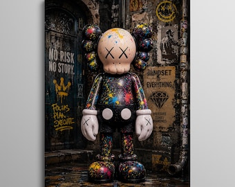 Kaws Hypebeast Art, Hypebeast Wall Decor, Urban Street Art (Digital Download)