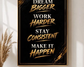 Motivational Wall Art, inspirational quotes, Minimalist Wall Decor ( Digital Download)