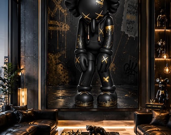 Hypebeast Wall Art, KAWS room decor, urban wall decor ( Digital Download)