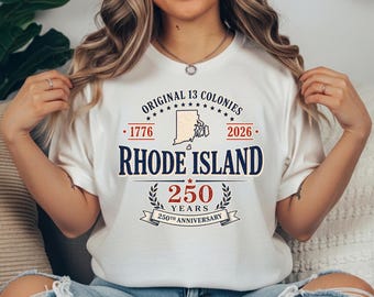 Custom Original 13 Colonies 250th Anniversary Shirt, Personalized State 1776 2026 Tee, Semiquincentennial Gift for History Buff