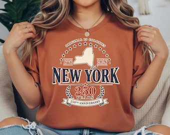 Custom Original 13 Colonies Shirt, Semiquincentennial Tee, New York State 250th Anniversary, 1776 2026 Patriotic USA History Lover Gift