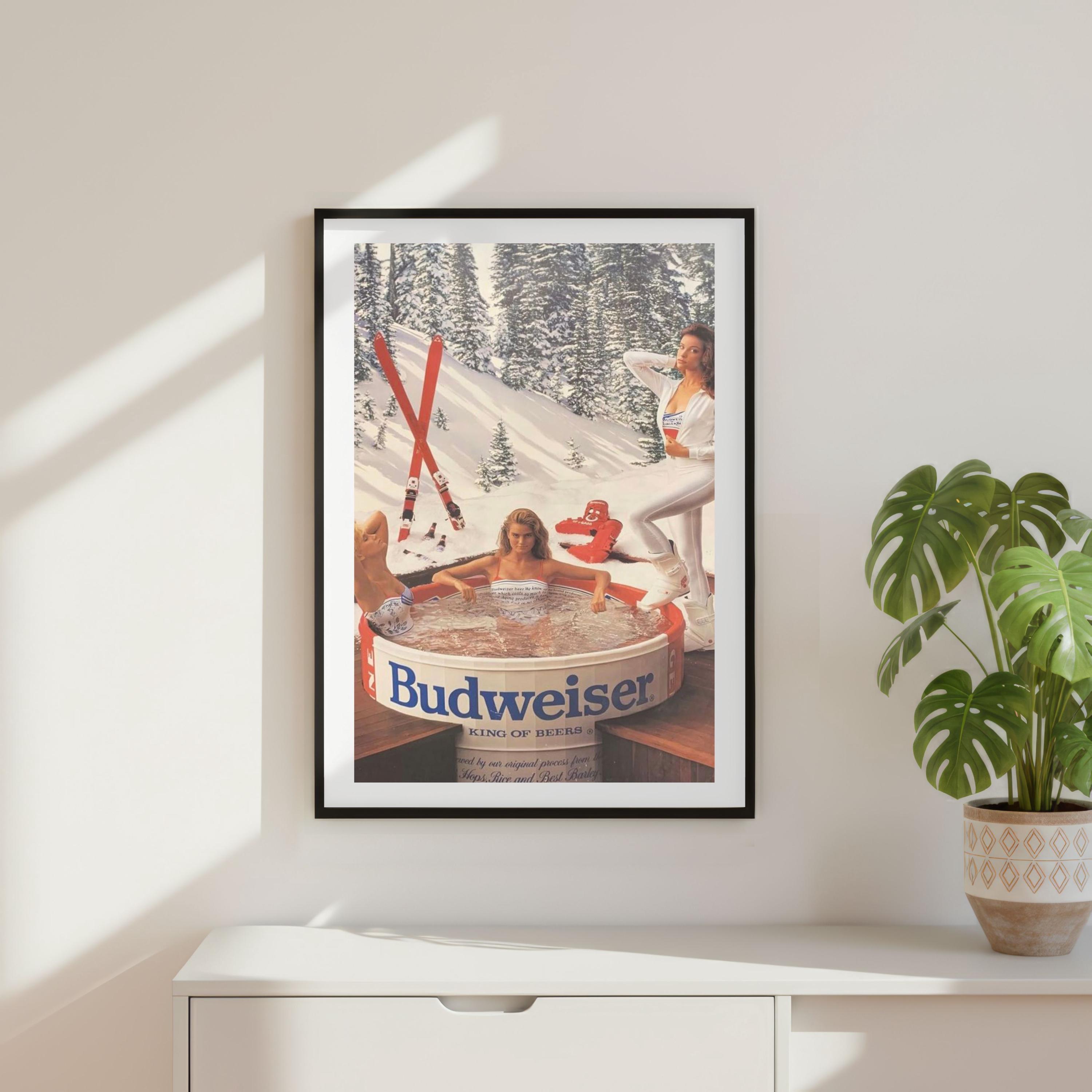 Budweiser girl poster - Etsy 日本