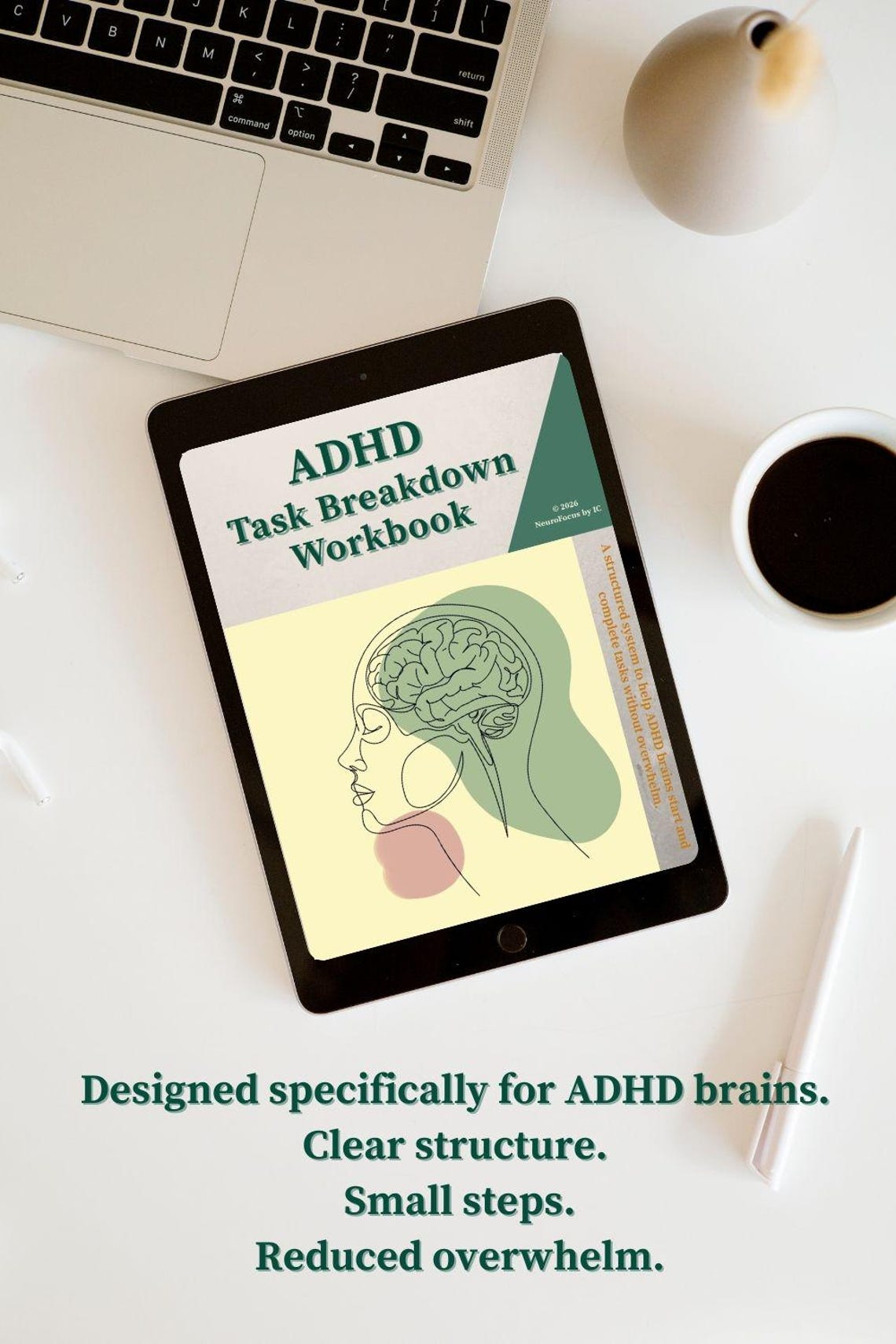 ADHD Task Breakdown Workbook| Executive Function Planner (printable PDF ...