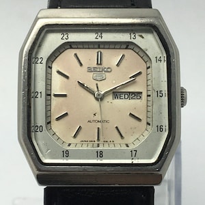 Seiko 5 Automatic 2906-5450 Railway Time Day/Date Vintage Men’s Watch