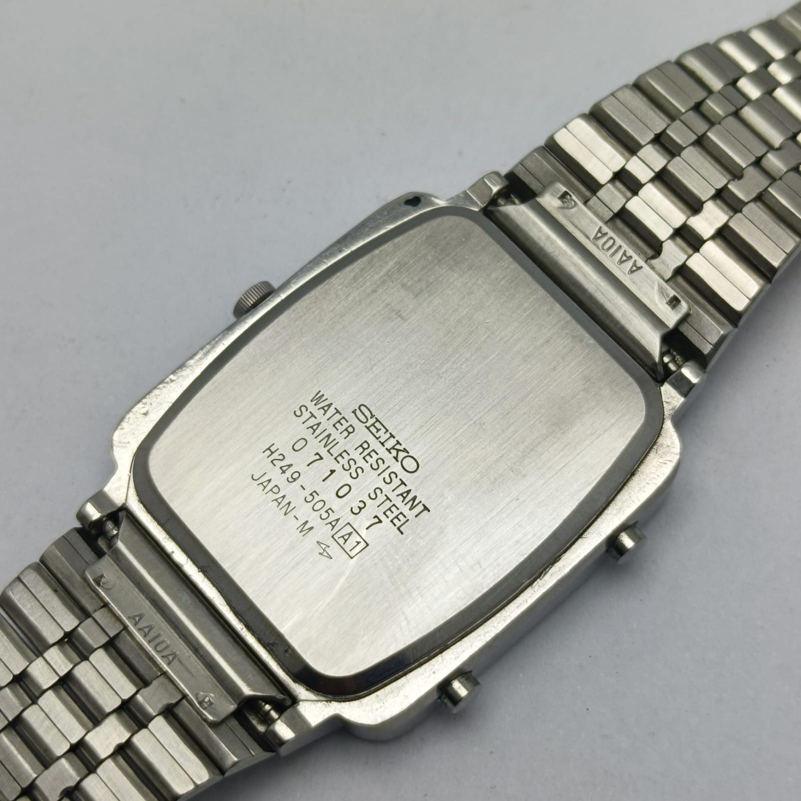 Seiko H249-505A Alarm Chronograph Quartz Ana Digi Vintage Watch - Etsy
