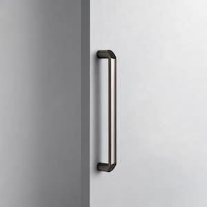 Minimalistische ruimtegrijze kastgreep, strak handvat voor modern interieur, metalen handgrepen
