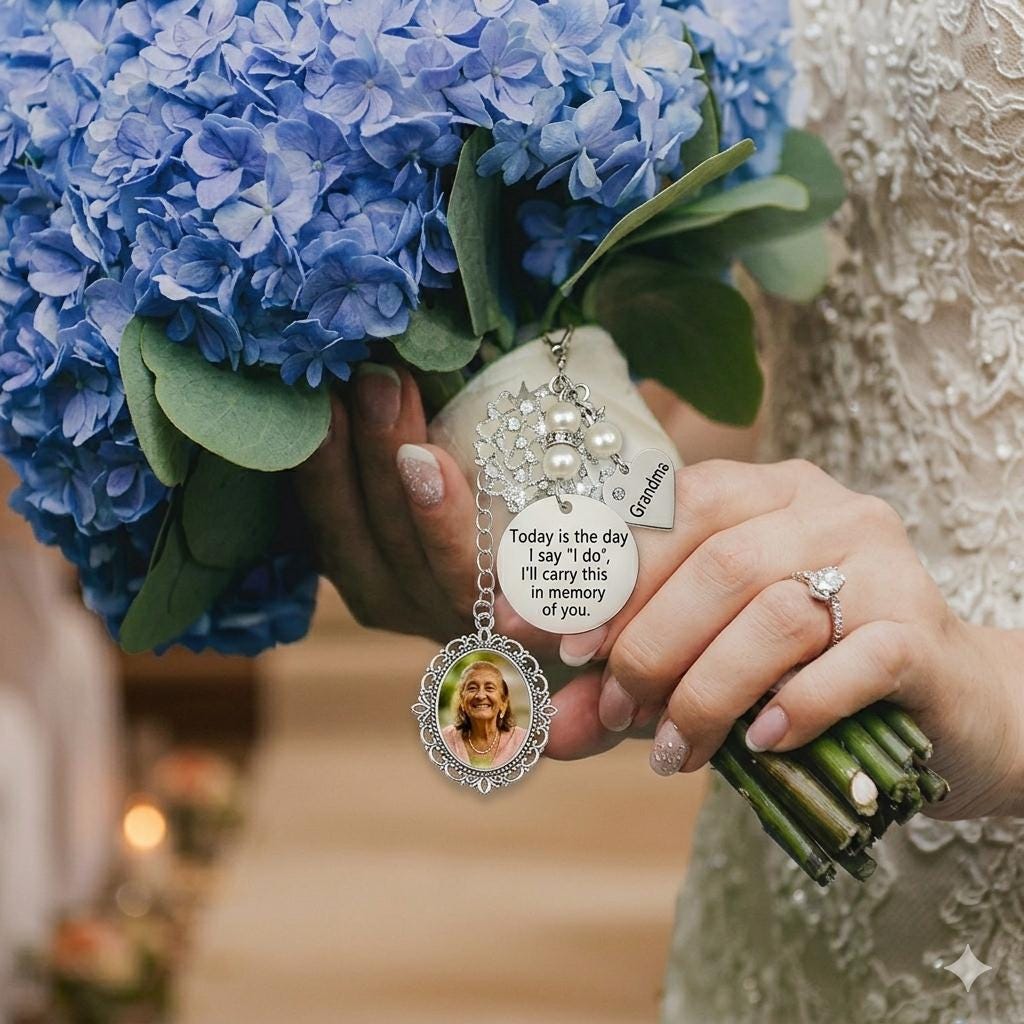 Wedding Bouquet Photo Charm