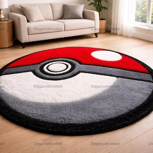 Poke ball rug - Etsy 日本
