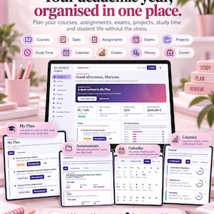 Student Planner Browser App | Assignment, Exam & Dissertation Tracker | PLANOREX Student