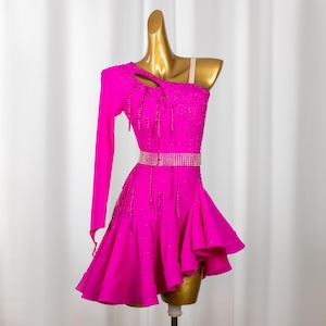 women's light pink latin dress Ballroom/Smooth Dance Competition Dresses