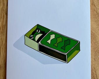 Sarcastic get well card for people who are tired of humanity or burnout