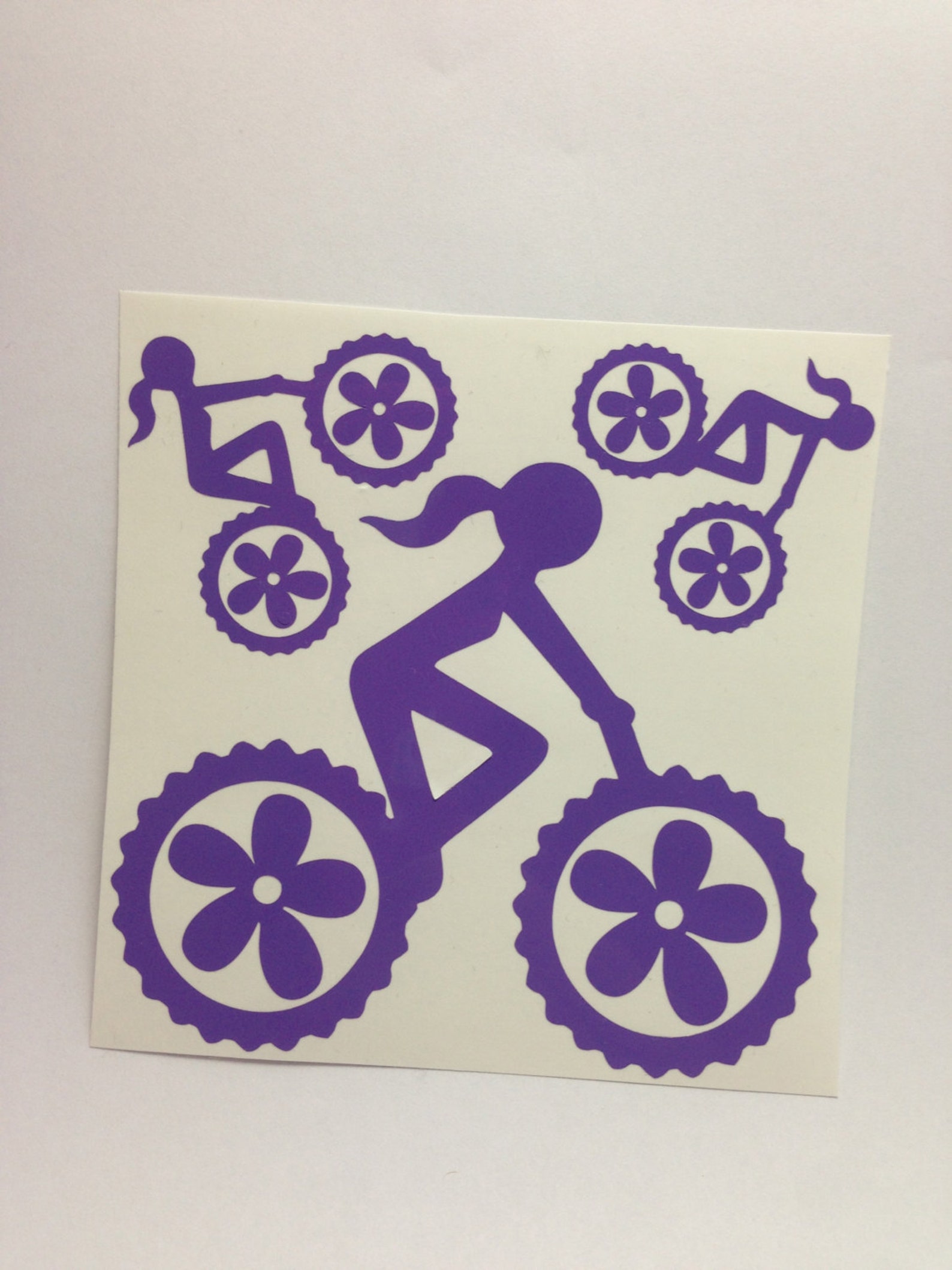 Mountain Bike Girl Decals Etsy