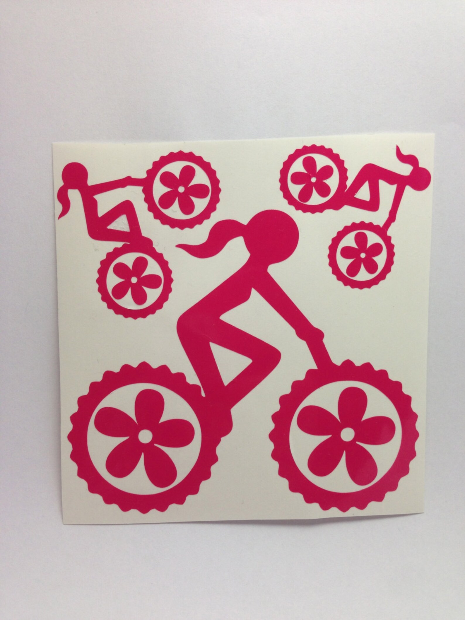 girls bike decals