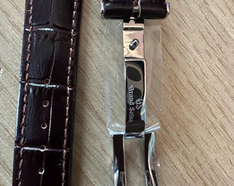 Grand Seiko leather band|Brown| 19 mm lug width