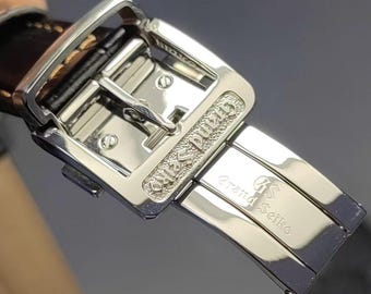 GS leather band|Brown| 19 mm lug width