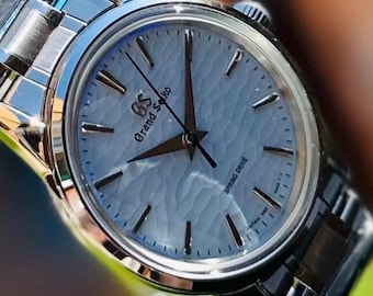 Custom Mod GS style watch|Sky blue dial| with NH35 movement|Hand Assembled NEW