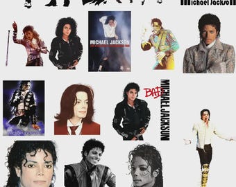King of Pop PNG Bundle, Michael Jackson Inspired Halftone Art (Digital Download)