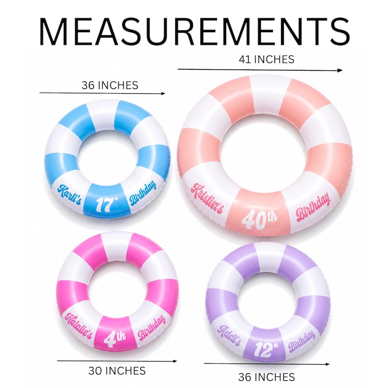 Birthday Pool Party Decorations Personalized Birthday Decoration Custom Party Favors Party Supplies Custom Pool Float Birthday Gift for Her image 15