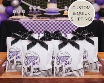Custom Volleyball Treat Bags Team Party Good Luck Gifts Spirit End Year Banquet Celebration Player Appreciation Coach Gift Personalized