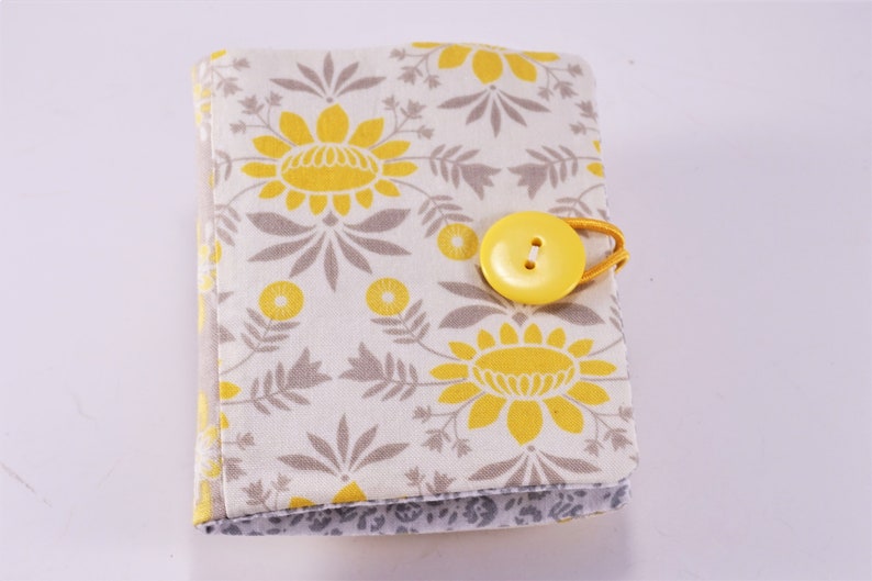 Beautiful Needle Case Yellow And Gray Needlebook With Folding Etsy