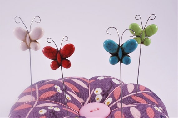 Butterfly Decorative Sewing Pins - gift for sewers