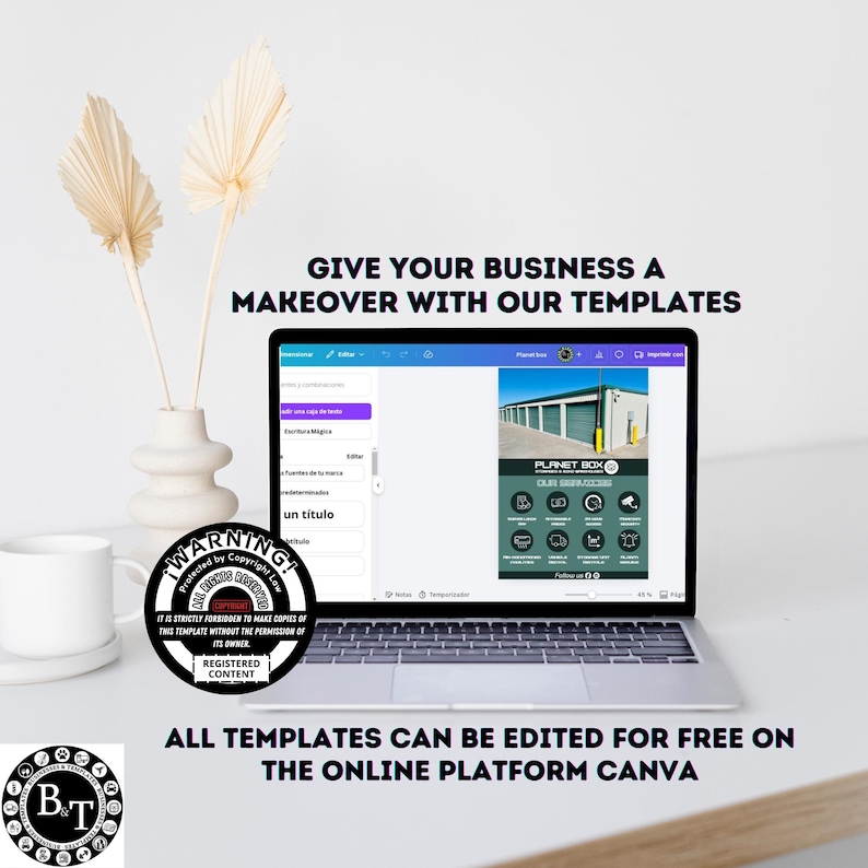 Storage Flyer/Editable Canva Self-Storage Template/A4 Universal Unit Rental Poster/DIY Moving & Space World Marketing/Storage unit flyer image 4