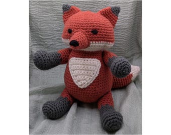 Crochet Fox Plush • Fox Stuffed Animal • Woodland Animal Plush • Neutral Nursery Decor • Baby Shower Gift • Baby Gift