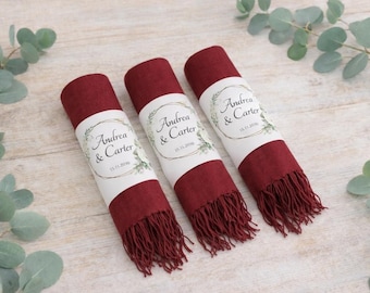 Chal de pashmina personalizado, recuerdo para despedida de soltera, regalo para damas de honor, chal para invitadas al por mayor