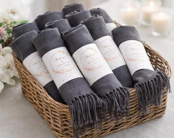 Chal de pashmina personalizado, recuerdo de boda, regalo para damas de honor, regalos para invitados de boda al por mayor, regalos para despedidas de soltera, regalos personalizados