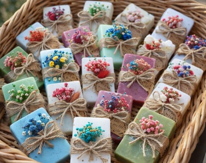 Personalized Vegan Mini Soap, Wedding Guest Gifts, Bridal Shower, Baby Shower, Baptism Favors