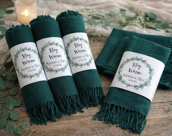 Chal de pashmina personalizado, recuerdo para despedida de soltera, regalo para damas de honor, chal para invitadas al por mayor