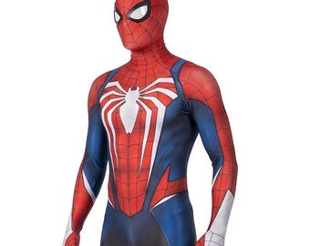 Spider Human Red Blue Web Hero Zentai Suit Full Body Cosplay Costume