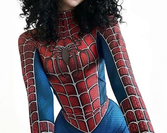 Spider Woman Zentai Suit Full Body Spandex Cosplay Costume Adult Kids Halloween Outfit